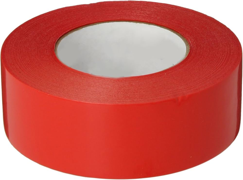 Polyethylene 2 inch Red Tape, PE35