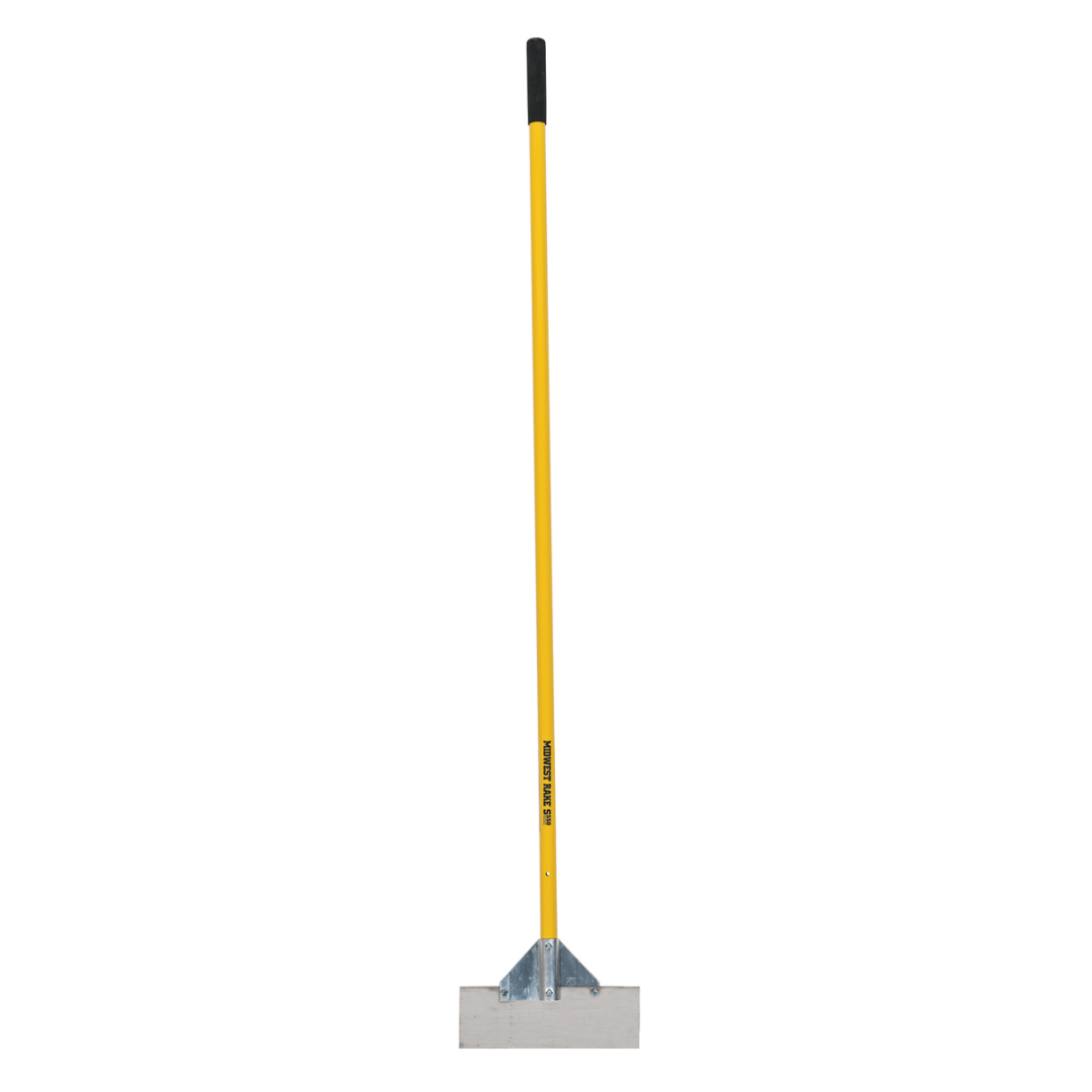 12" Scraper, Stainless Steel Blade, 66" Yellow Aluminum Handle