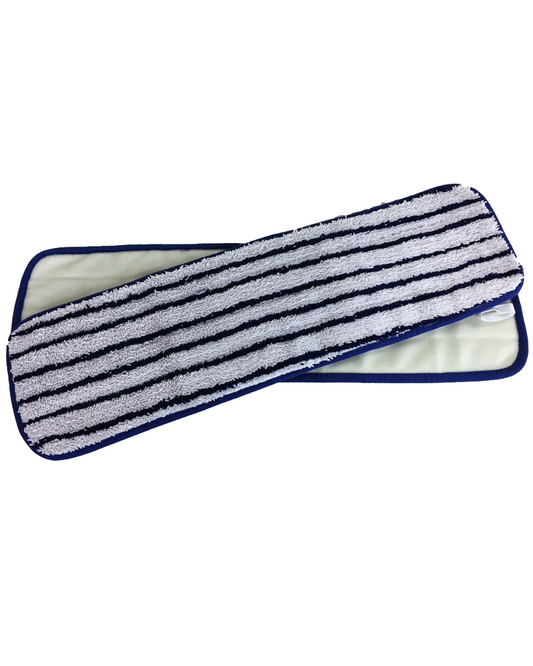 18“ Microfiber Premium Looped Flat Mop Pad, 500GSM, Hook & Loop
