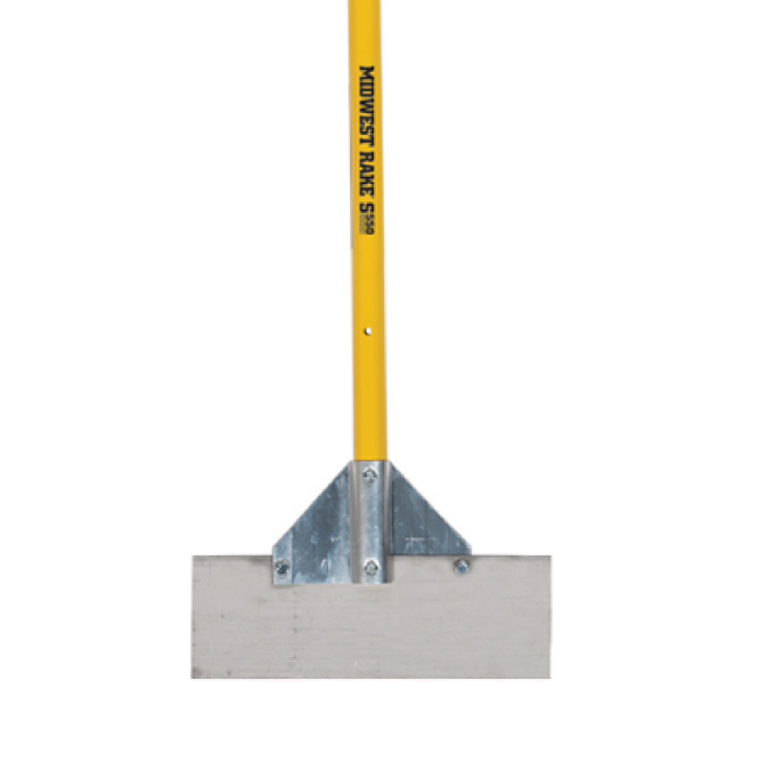 12" Scraper, Stainless Steel Blade, 66" Yellow Aluminum Handle