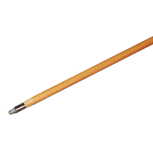 6' Wooden Handle w/ Threaded Metal Tip