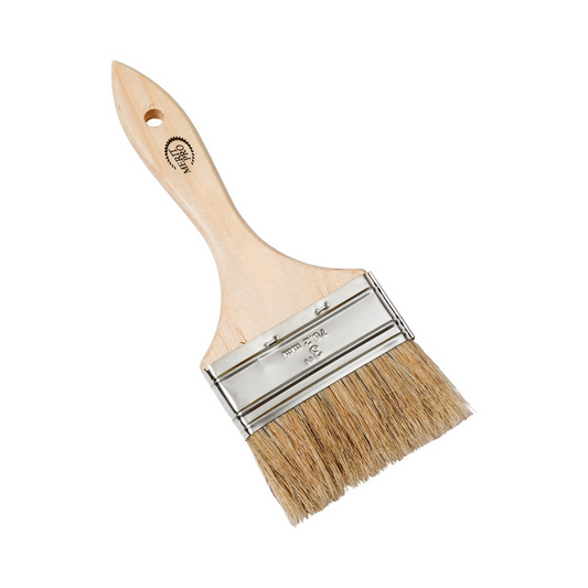 3" White Bristle Chip Brush