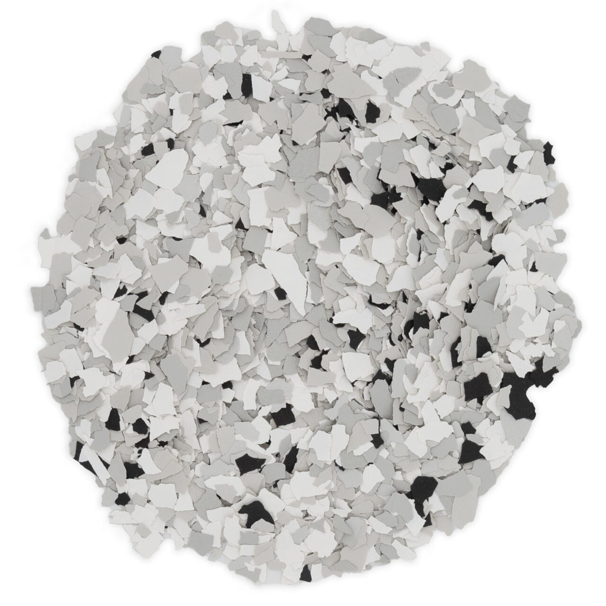 Torginol Feather Gray polymer flake blend, FB-905