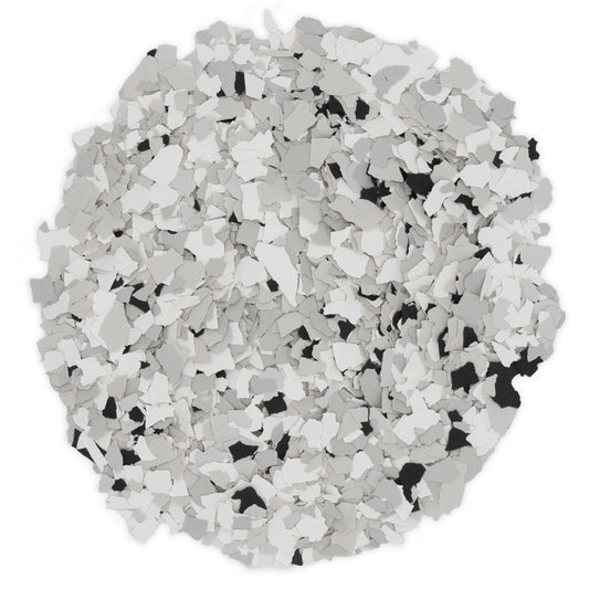 Torginol Feather Gray polymer flake blend, FB-905