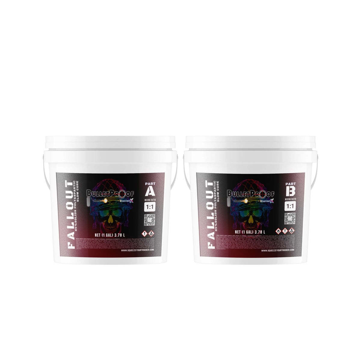 85% Slow-cure Polyaspartic - Bulletproof Fallout 10-Gallon Kit
