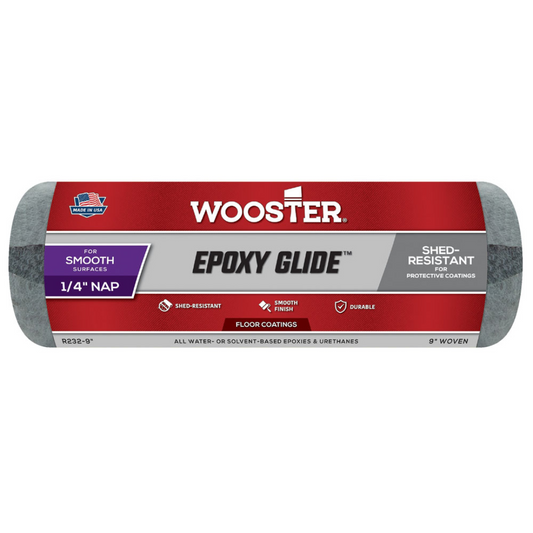 9" Wooster Epoxy Glide Roller Cover - 1/4" Nap