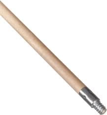 6' Wooden Handle w/ Threaded Metal Tip